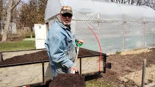 The first load of compost for 2024 garden  season