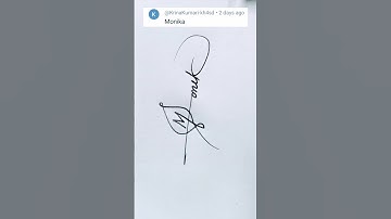 Monika name signature style#comment your name#m name signature#m name design#trendingshorts#music