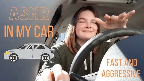 ASMR in my car |fast and aggressive| gripping, scratching, tapping, hand movements (lofi) 🚗 💤
