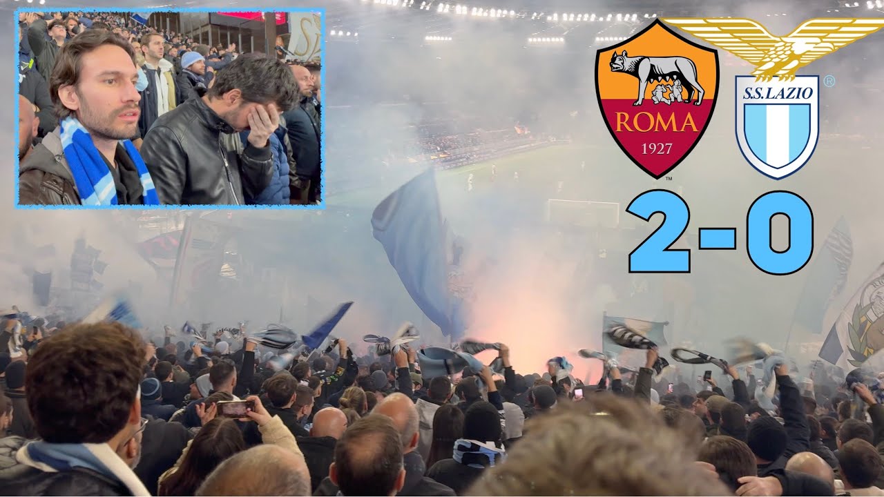 ROMA-LAZIO 2-0 | LIVE REACTION dalla CURVA NORD | I TIFOSI continuano a CANTARE