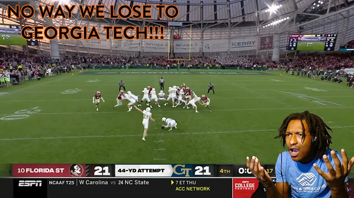 UPSET ALERT!!! #10 Florida State vs Georgia Tech | College Football Week 0 | (REACTION!)
