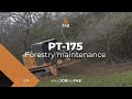 Fae pt175 tracked carrier with forestry mulcher  the best solution in lightmedium application