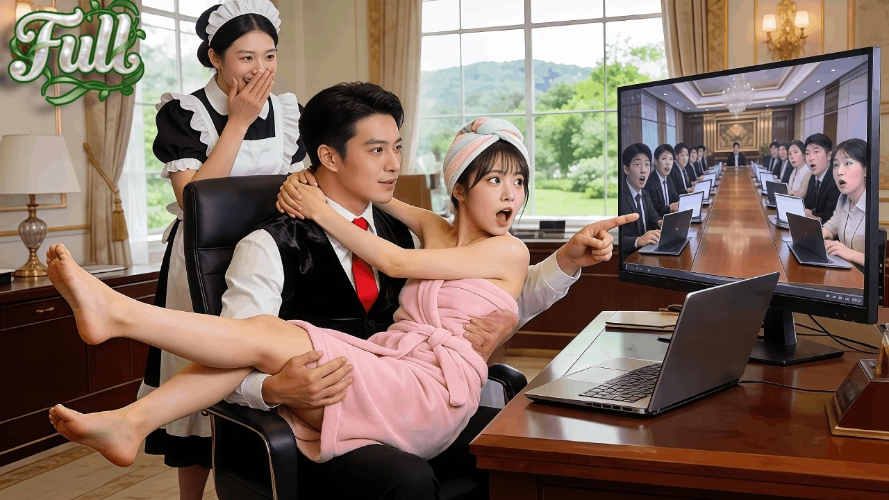 ⁣Poor Girl Deliberately Teases Cold CEO In Sexy Bath Towel—Unaware He’s In Video Conference! Twist~