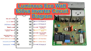 Luminous Eco Watt 650 Inverter repair. Luminous eco watt 650Va inverter diagram. #inverter #overload