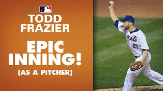 Mets Todd Fraziers Epic Inning Pitching Knuckeballs, 50 Mph Pitches, Goes 1-2-3 With A K