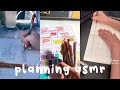 planning for school and productive bullet journaling asmr