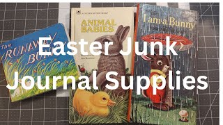 Easter / Spring Junk Journal Crafty Stash, What's in my Bin, New Upcoming Bunny Journals #spring