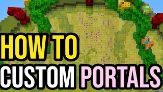 How To Make A Custom Portal In Minecraft PS4/5, Xbox, MCPE & Bedrock!