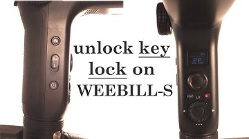 how to unlock key lock on WEEBILL S or unlock and lock the buttons