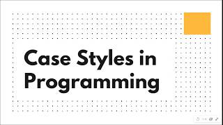 Case Styles In Programming || Bangla Tutorial || Shuvo Sarker