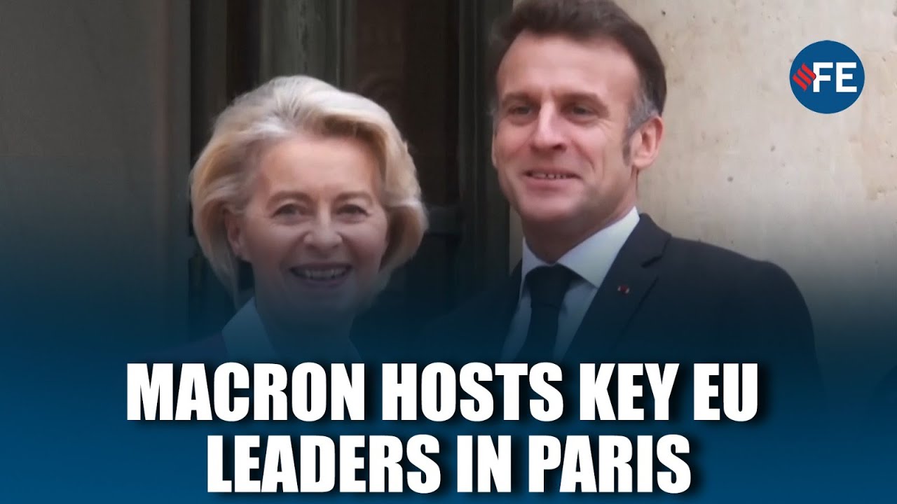 France’s Macron Welcomes EU Leaders von der Leyen and Costa for Paris Talks