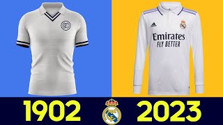 La evolución de las camisetas del Real Madrid 2022 | Todas las camisetas del Real Madrid 2022/23