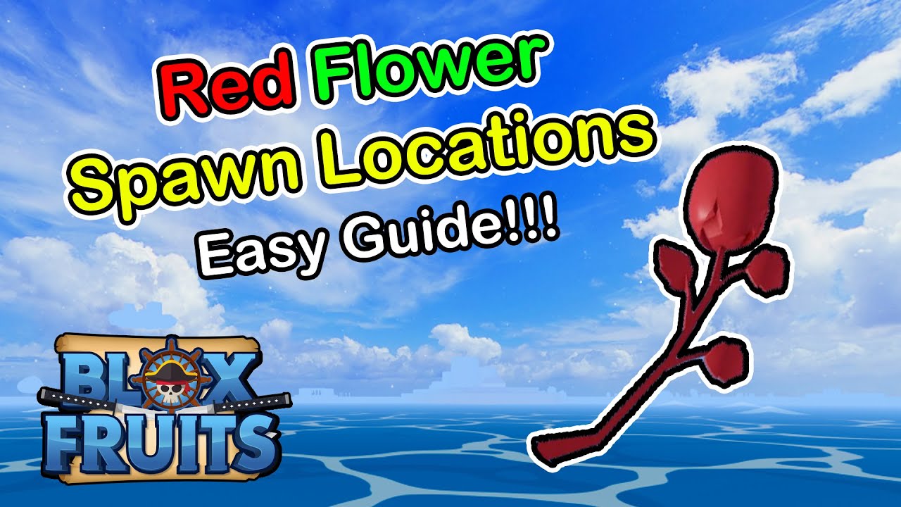 How To Get Race V2 - Blox Fruits: All Flower 3 Locations Red, Blue