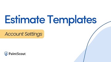 Creating Estimate Templates