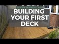Building your first deck  a couple of principals  gideon made it  episode 9  oak deck