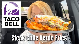 Taco Bell New Steak Chile Verde Fries Review