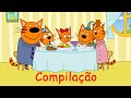 Kid-E-Cats | Compilação de Episódios sobre família | Cartoons em portugues