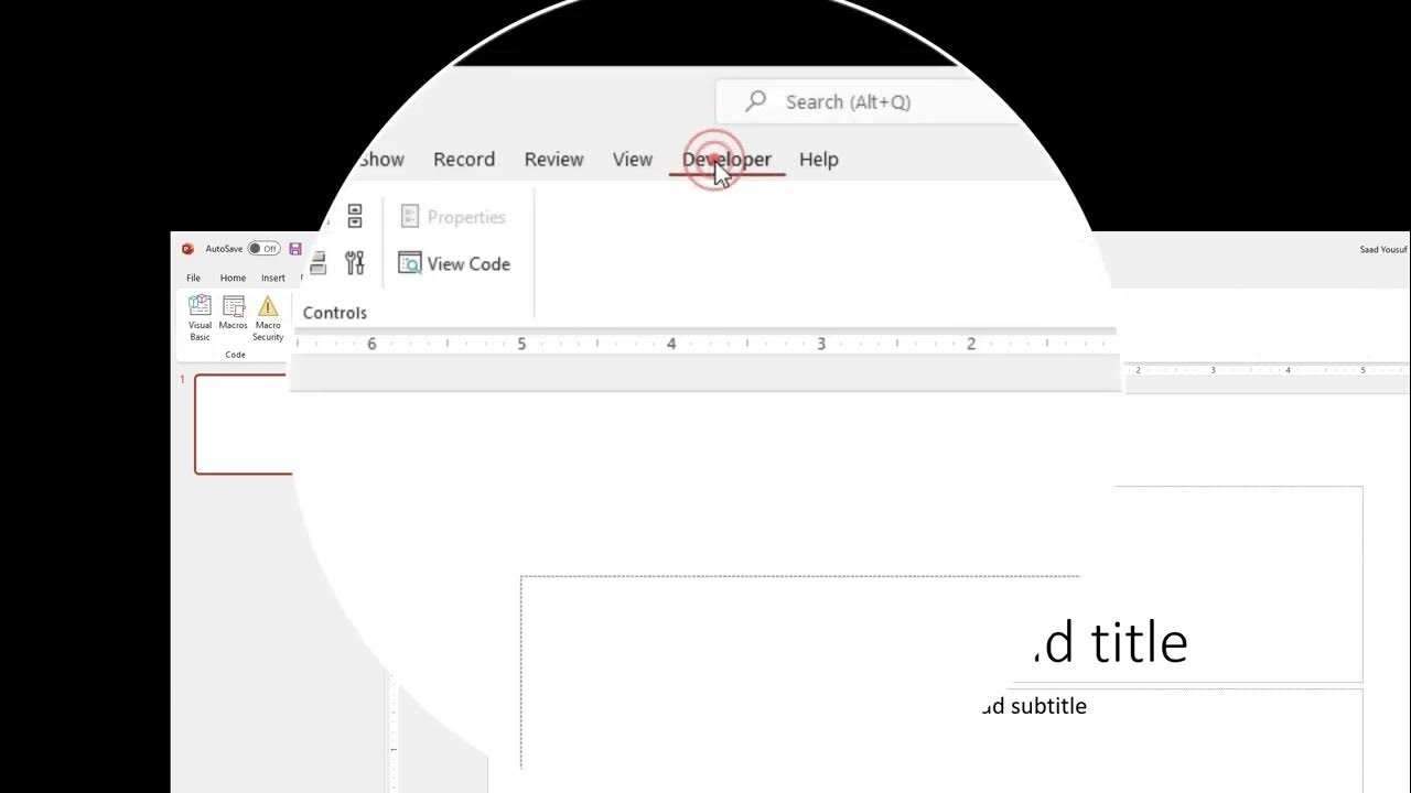 How to Enable Developer Tab in PowerPoint - YouTube