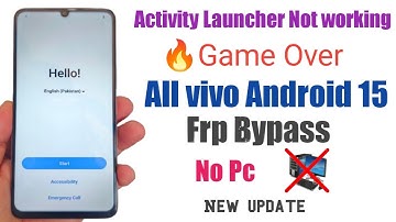 🔥Game Over! All ViVO Android 15 FRP Bypass Without PC |New July/August 2025 Update