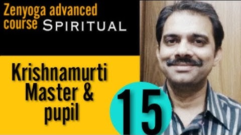 J Krishnamurti Master & pupil || Ashish Shukla from DEEP KNOWLEDGE