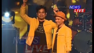 Zubeen Garg and Neel Akash together on stage