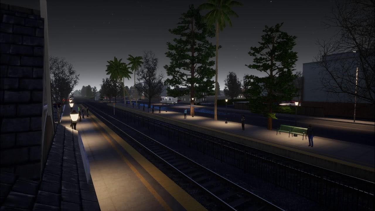 Caltrain Menlo Park Virtual Railfan Camera YouTube