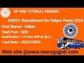 GSRTC Recruitment for 1658 Helper Posts 2024