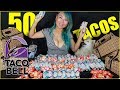 50 TACO BELL TACOS EATING CHALLENGE!!! National Taco Day! #RainaisCrazy