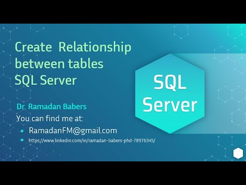 5- Create Relationship between tables SQL Server بالعربى - YouTube