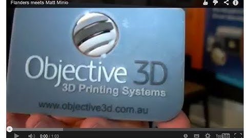 Objective3D talks multimaterial 3D Printing with David Flanders from ITS