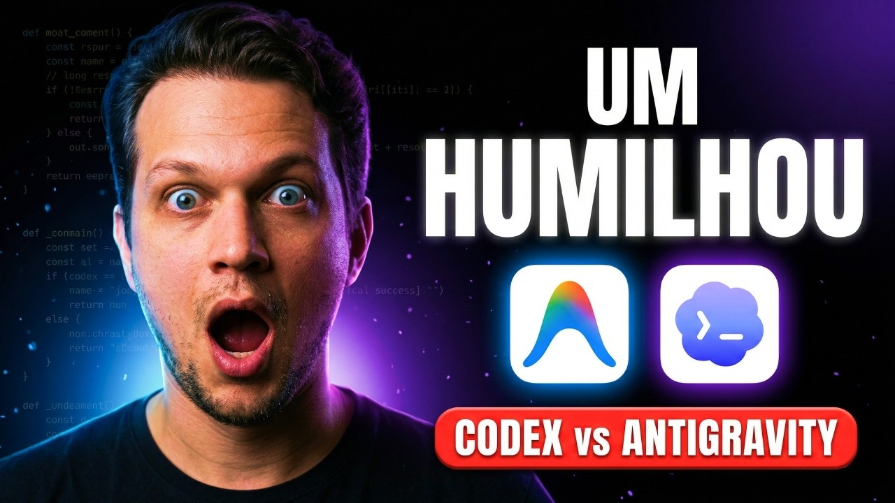 Codex vs Antigravity: Mesmo App, Mesmo Prompt, Quem Ganha? (resultado improvável)