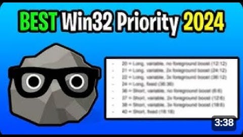 BOOST PC PERFORMANCE | Win32 Priority Separation Benchmarks