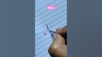 Nisha💖💖#nameart #cursivewriting #shorts