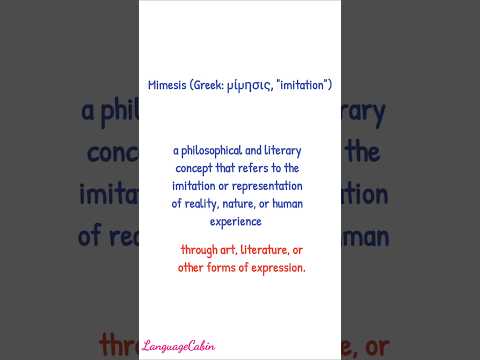 Mimesis | Imitation