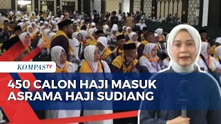 450 Calon Haji Kloter 6 Masuk Asrama Haji Sudiang Makassar