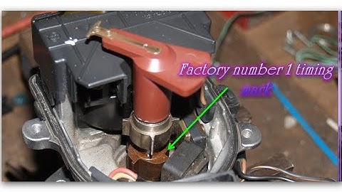 How to Toyota 3Y distributor timing engineTiming