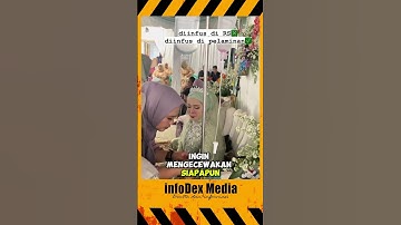 diinfus di pelaminan saat acara pernikahan