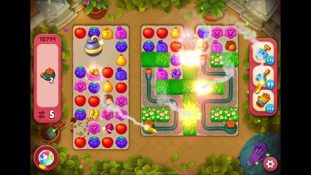 GardenScapes Level 10794 no boosters - YouTube