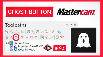 How to use safety Ghost button in Mastercam -5 Axis தமிழில் -CNC  Training Coimbatore