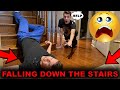 FALLING DOWN THE STAIRS PRANK ON TWIN BROTHER (REVENGE PRANK)