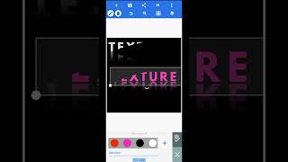 How to create text reflection effect in pixellab #shorts