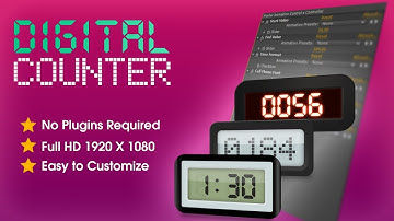 Adobe After Effects Template (Cs6) - Digital Counter FREE