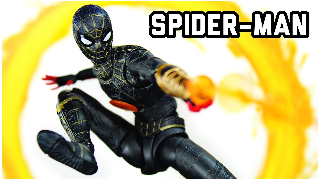SH Figuarts Spider-Man: No Way Home Black & Gold Action Figure