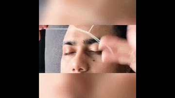 Men’s eyebrow threading- natural hair removal technique