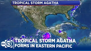 Tropical Storm Agatha forms in the Eastern Pacific