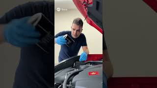 Oil Change on my Ferrari California T.  (Not A.I.)