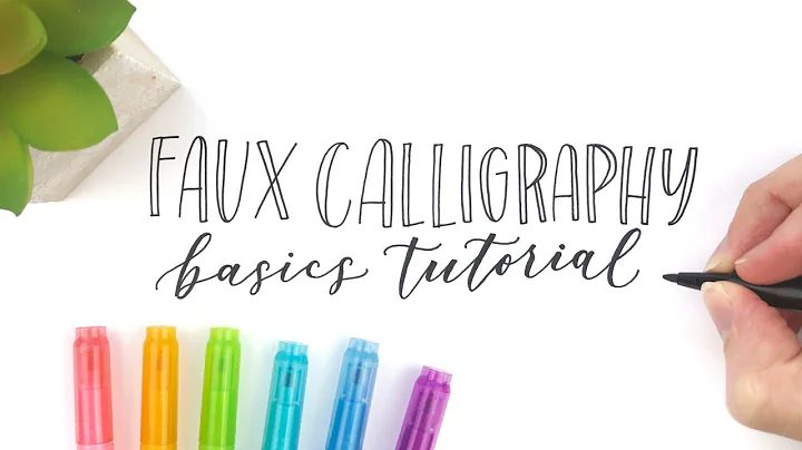 Faux Calligraphy Basics Tutorial