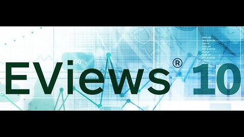 Ordinary Least Square method using Eviews 10