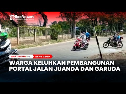 Warga Keluhkan Pembangunan Portal Jalan Juanda dan Garuda, kini Jadi Terbengkalai