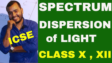 DISPERSION & SPECTRUM of LIGHT  : CLASS X , XII : ICSE / ISC/CBSE